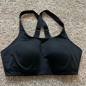 Athleta Black High-Impact Racerback Sports Bra